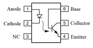 4N35 IC Pin Configuration