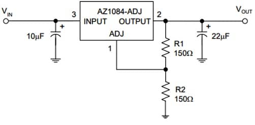 AZ1084 Voltage Regulator Circuit