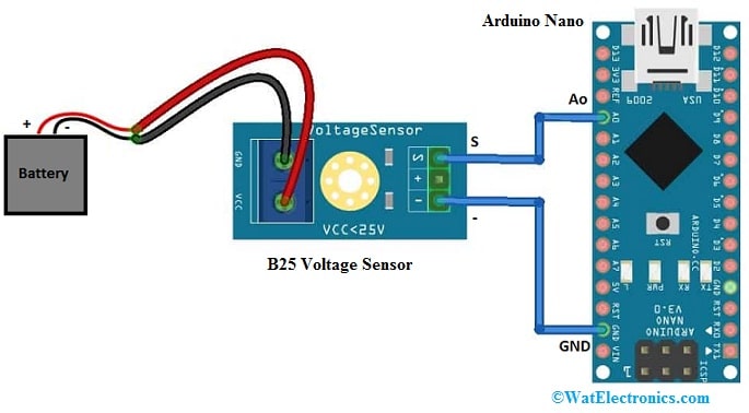 B25 Voltage Sensor Interfacing with Arduino