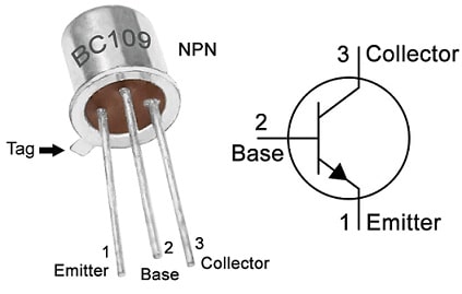 BC109 Transistor Pin Configuration