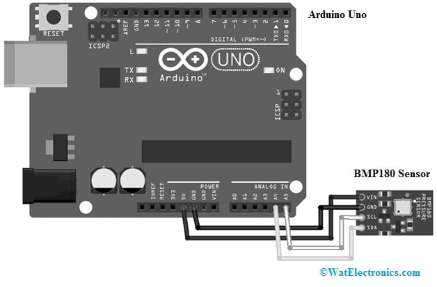 BMP180 Sensor Interfacing with Arduino UNO