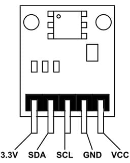 BMP180 Sensor Pin Configuration