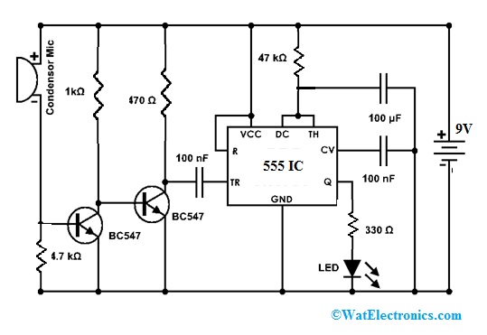 Clap Switch : Circuit, Working, Advantages & Its Disadvantages