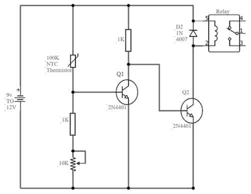 Cold Sensor Switch Circuit