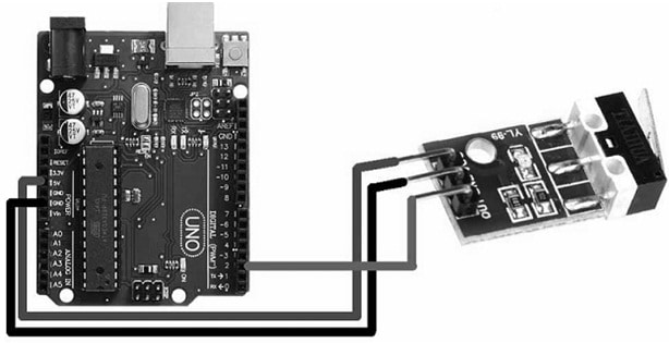 Collision Sensor Interfacing with Arduino Board