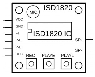 ISD1820 Pin Configuration