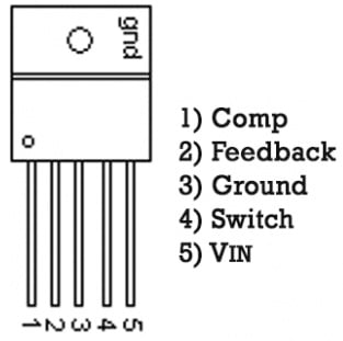 LM2577 IC Pin Configuration