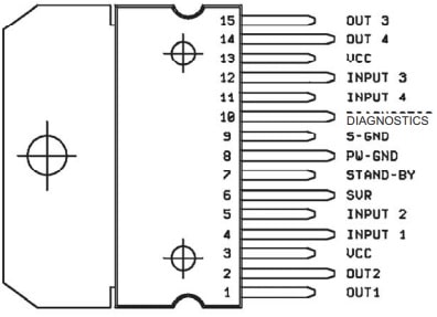 TDA7377 IC Pin Configuration