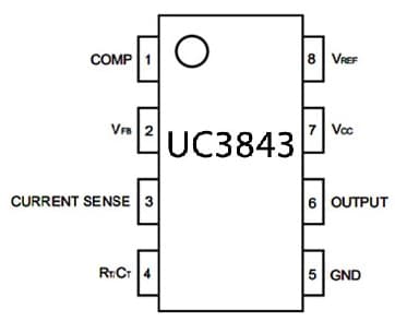 UC3843 IC Pin Configuration