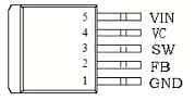 XL4015 IC Pin Configuration